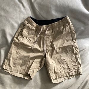 Lululemon Mens shorts. Tan, Unlined, 7 inch inseam. Mens medium